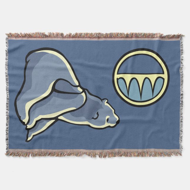 Bear Art Blanket Native Baby Bear Throw Blanket Decke (Vorderseite)
