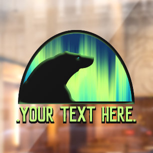 Bear Art Decal Custom Tribal Bear Art Window Fensteraufkleber