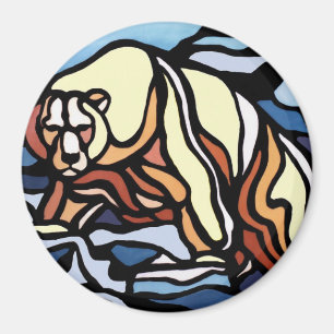 Bear Art Kühlschrankmagnet Wildlife Art Magnete