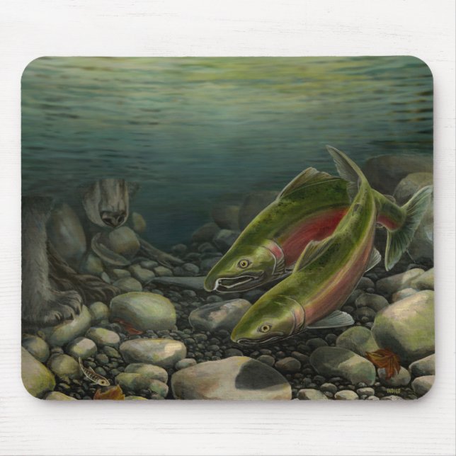 Bear Art Mousepad Fishing Decke (Vorne)