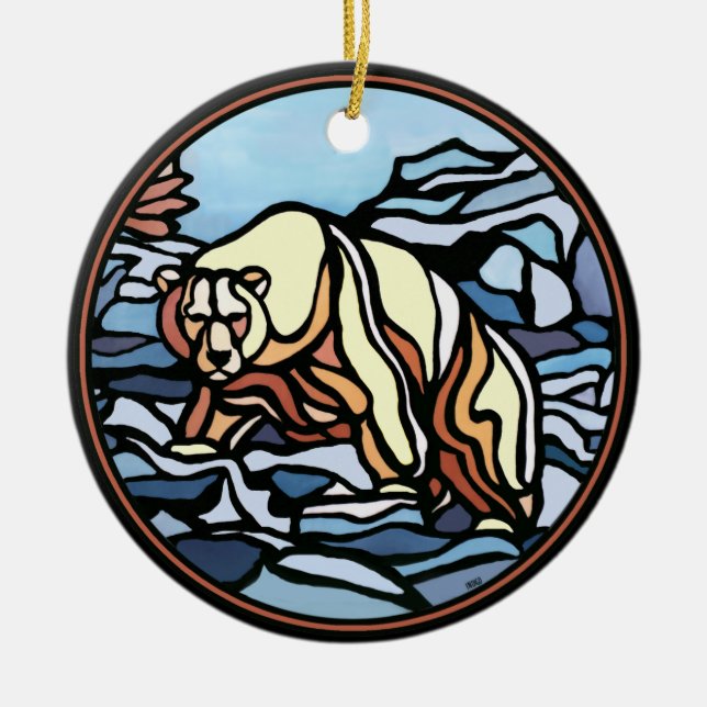 Bear Art Ornament Personalisierte Bärendekoration (Vorne)