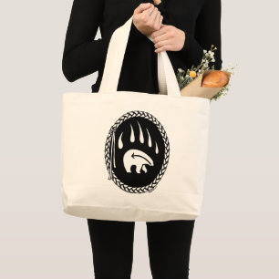 Bear Art Tote Bag Tribal Wilhelm Tell Jumbo Stoffbeutel