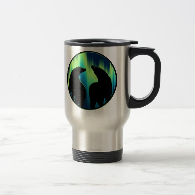 Bear Art Travel Mug Native Art Bären Cups Tasse (Rechts)