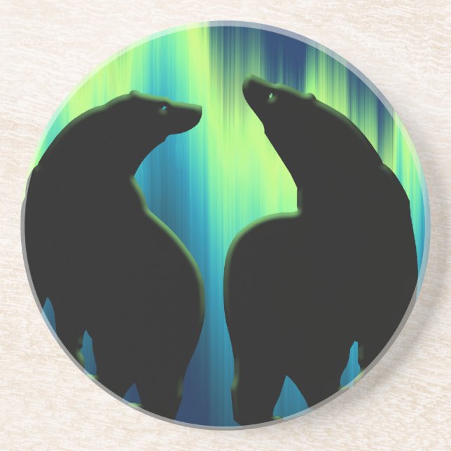 Bear Art Untersetzer Native Art Wildlife Untersetz (Vorne)