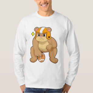 Bear at Football Sports T-Shirt