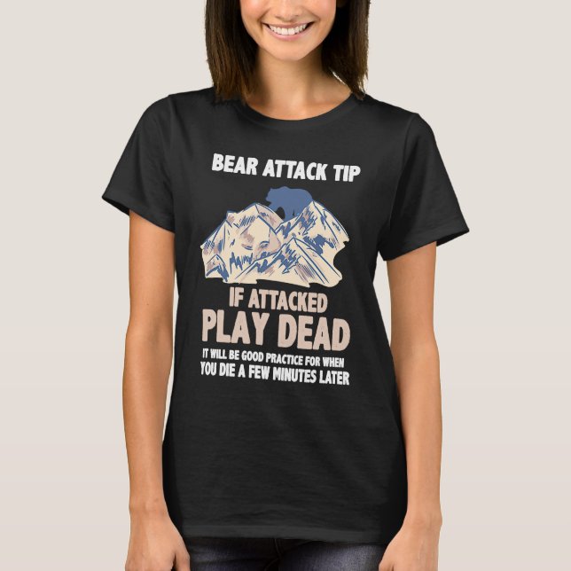 Bear Attack Tip T-Shirt (Vorderseite)