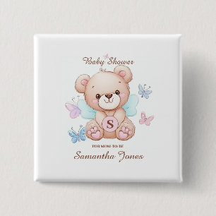Bear Baby Dusche Personalisiert Button