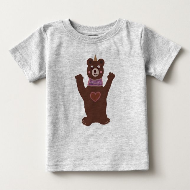 Bear Baby Fine Jersey T - Shirt (Vorderseite)