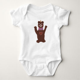 Bear Baby Jersey Bodysuit Baby Strampler