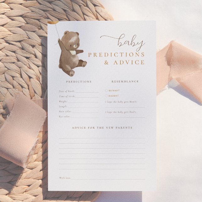 Bear Baby Predictions & Advice Game (Von Creator hochgeladen)