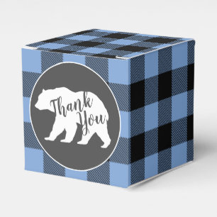 Bear Baby Shower Boy Blue Geschenkschachtel
