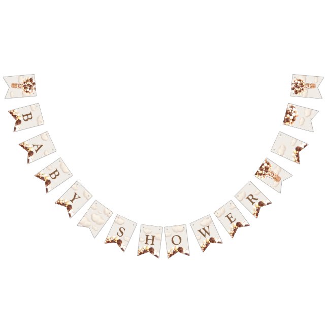 Bear Baby Shower Buntin Flags Wimpelkette (Alle)