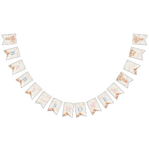 Bear Baby Shower Buntin Flags Wimpelkette