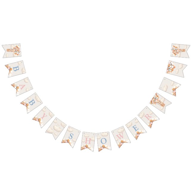 Bear Baby Shower Buntin Flags Wimpelkette (Alle)