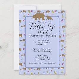 Bear Baby Shower Einladung für Baby Boys