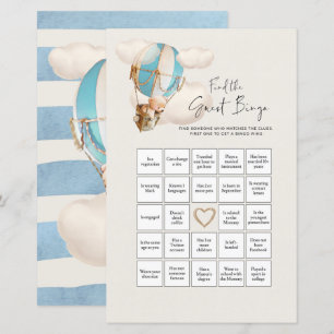 Bear Baby Shower Game - Finden Sie das Guest Bingo