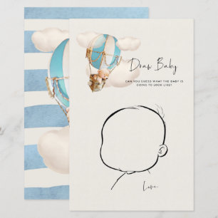 Bear Baby Shower Game - Gezeichnet Baby