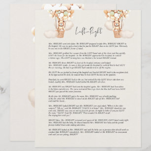 Bear Baby Shower Game - Links oder nicht wahr?