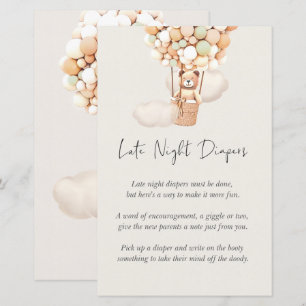 Bear Baby Shower Game - Spate Night Diapers