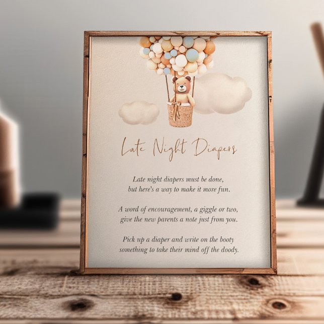 Bear Baby Shower Game - Spate Night Diapers (Von Creator hochgeladen)