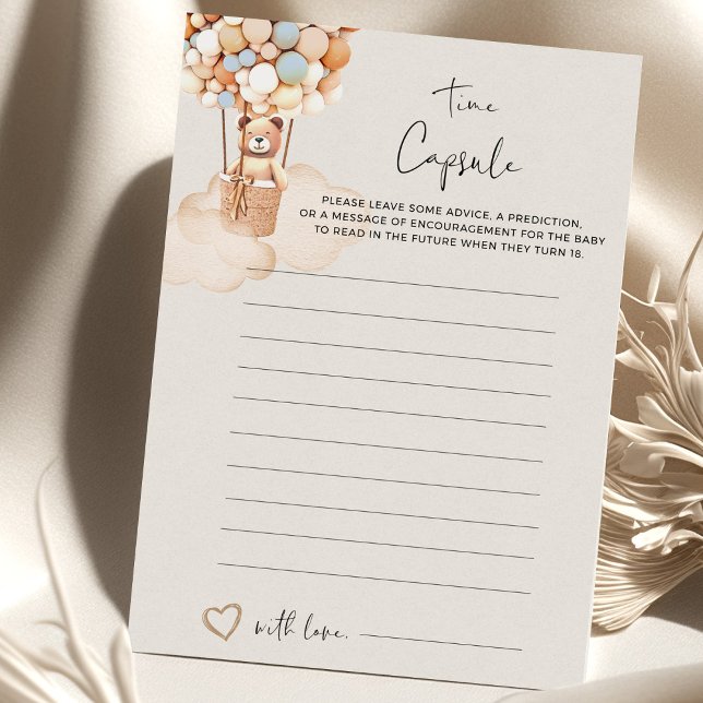 Bear Baby Shower Game Time Capsule (Von Creator hochgeladen)