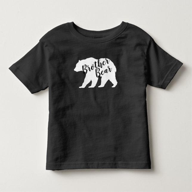 Bear Baby Shower Woodland Lodge Kleinkind T-shirt (Vorderseite)