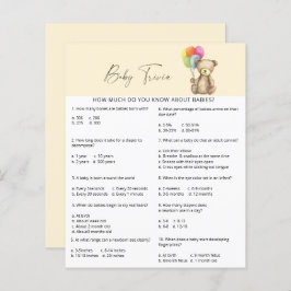 Bear - Baby Trivia | Baby Showspiel