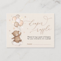 Bear Balloon Cloud Stars Babydusche Windelwanne