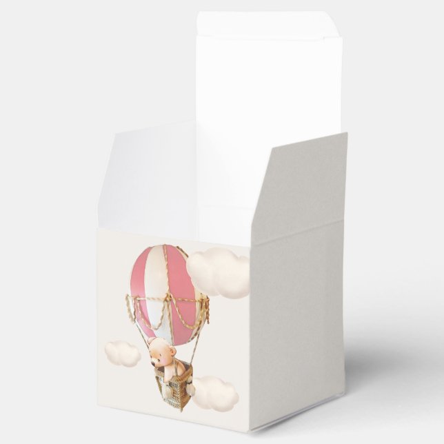 Bear Balloon Favor Box Geschenkschachtel (Geöffnet)