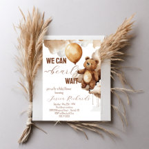 Bear Balloons Bearly Wait Baby Dusche