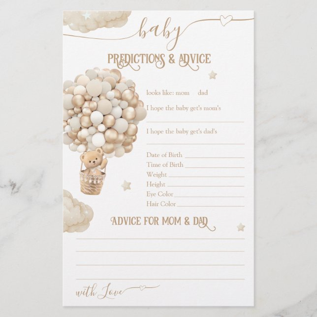 Bear Balloons Bearly Wait Baby Shooting Game (Vorderseite)