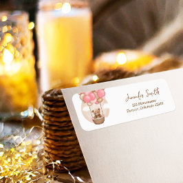 Bear Balloons Pink Boho Bearly Wait Baby Dusche