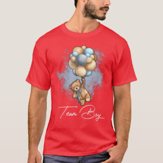 Bear Balloons Team Boy Team Girl Baby Gender Revev T-Shirt