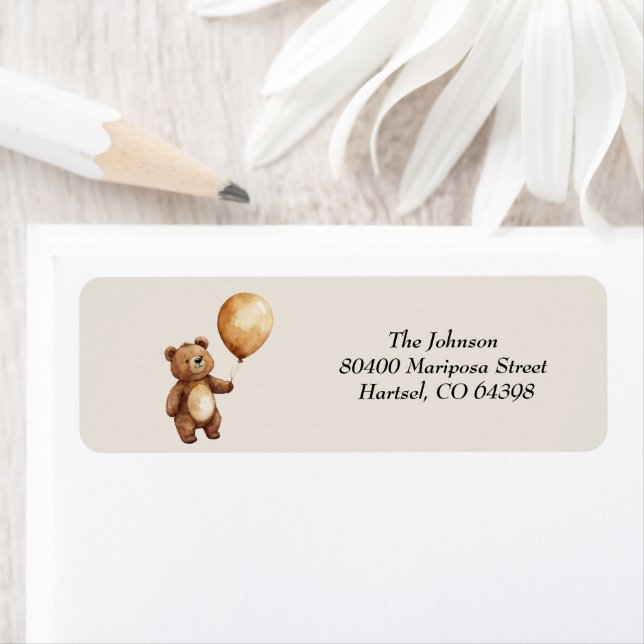 Bear Balloons Wolken warten Baby-Dusche frühzeitig (Insitu)