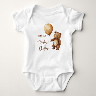 Bear Balloons Wolken warten Baby-Dusche frühzeitig Baby Strampler