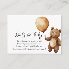Bear Balloons Wolken warten Baby-Dusche frühzeitig Begleitkarte