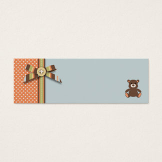 Bear Bear Boy Skinny Gift Tag B