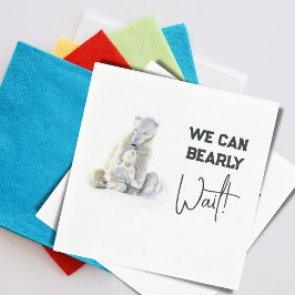 Bear Bear Pink Girl Baby Shooter Serviette