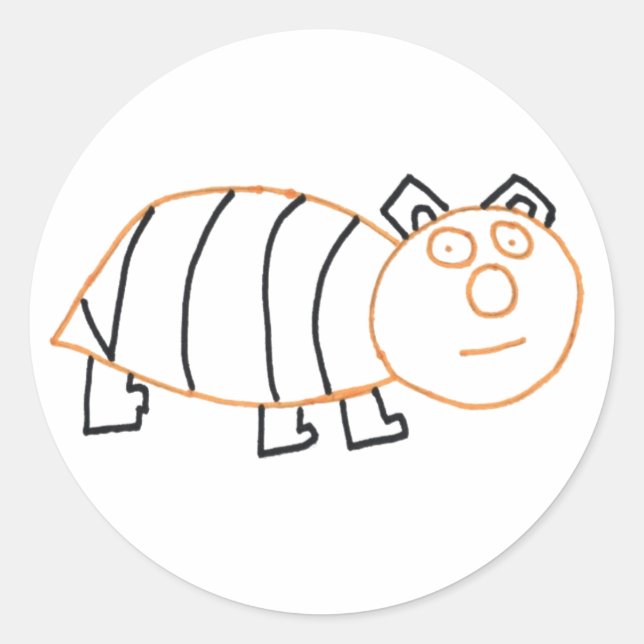 Bear Bear Round Stickers (Vorderseite)