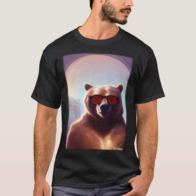 Bear Bear Sunglasses Wildlife Animals Zoo Forest T-Shirt (Vorderseite)