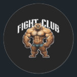 Bear Beast Muscles Boxing Workout Gym Mma Fight Cl Runder Aufkleber<br><div class="desc">Bear Beast Muscles Boxing Workout Gym Mma Fight Club</div>