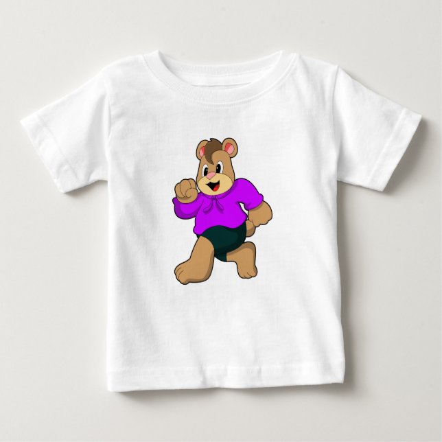 Bear beim Laufen Baby T-shirt (Vorderseite)