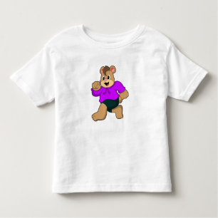 Bear beim Laufen Kleinkind T-shirt