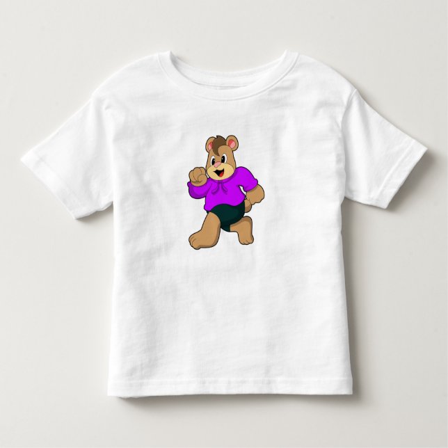 Bear beim Laufen Kleinkind T-shirt (Vorderseite)