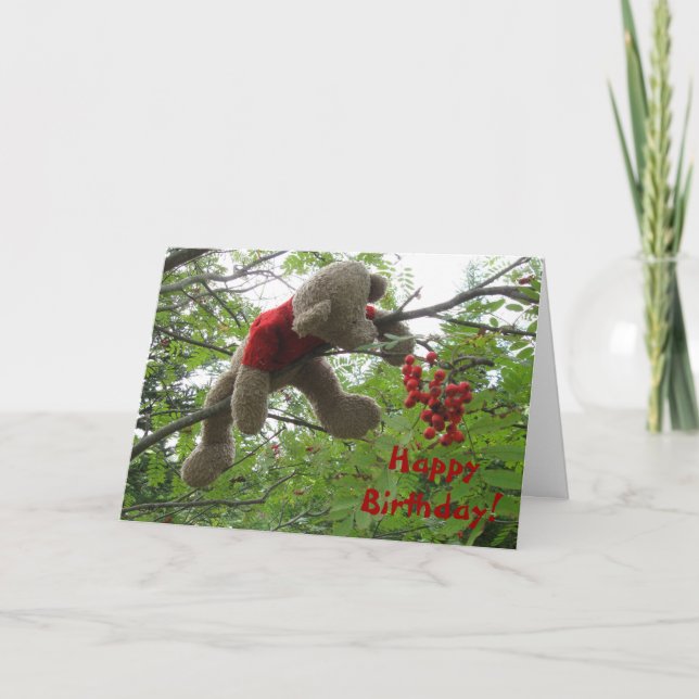 Bear Berries, glücklich zum Geburtstag! Karte (Vorderseite)