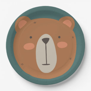 Bear Birthday Kids Pappteller