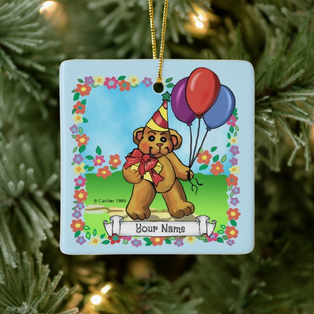 Bear Birthday Party Ornamente (Baum)
