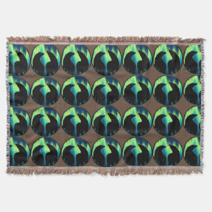 Bear Blanket Northern Lights Bear Throw Blanket Decke