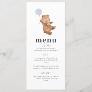 Bear Blue Balloon Menu Programm