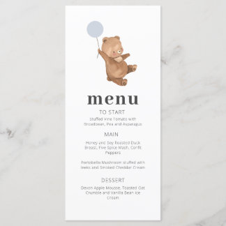 Bear Blue Balloon Menu Programm